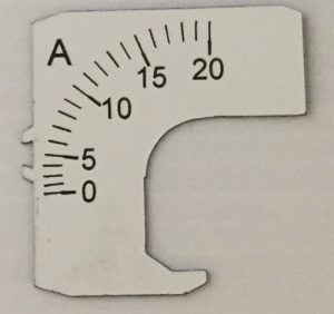 Ammeter Scale Plate